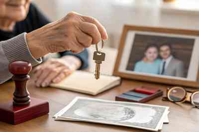 Ältere Person mit Schlüssel in der Hand - © Liana - stock.adobe.com