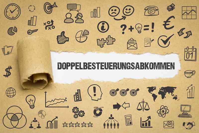 Schriftzug Doppelbesteuerungsabkommen