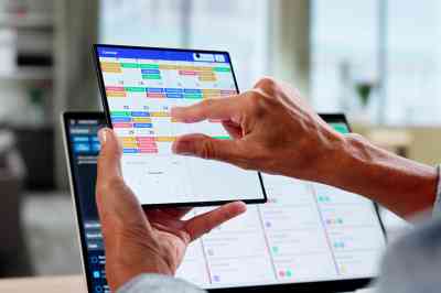 Person bedient Online Kalender - © Andrey Popov - stock.adobe.com